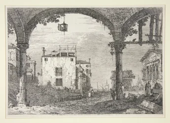 Le Portique à la lanterne (Het Portiek met de Lantaarn), uit de serie Vedute (Zichten)