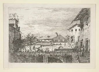 Het terras, uit de serie Vedute (Gezichten)