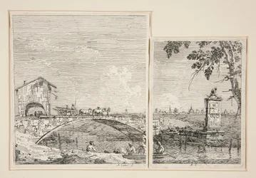De Wagen die over een Brug Gaat, uit de serie Vedute (Gezichten)