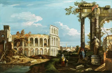 Canaletto Capriccio met arena