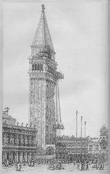 De Campanile van St. Marks Tijdens Reparatie in 1745, 1903