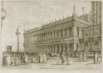 De bibliotheek, uit Vedute
