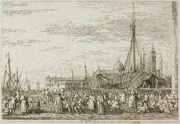 De Markt op de Molo, uit Vedute