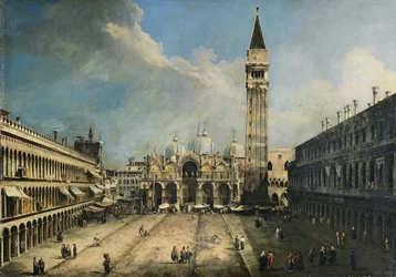 Het San Marcoplein in Venetië