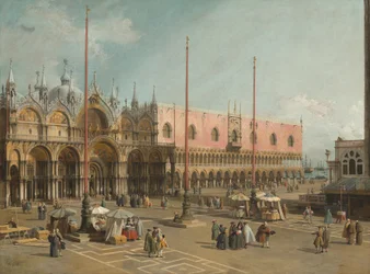 Het plein van San Marco, Venetië
