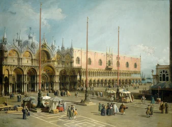 Het San Marcoplein, Venetië