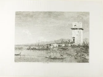 De toren van Malghera, van Vedute