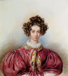 Portret van George Sand (1804-76) 1830