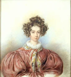 Portret van George Sand, 1830