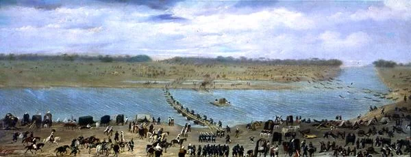 De Oversteek van de Santa Lucia Rivier, Uruguay