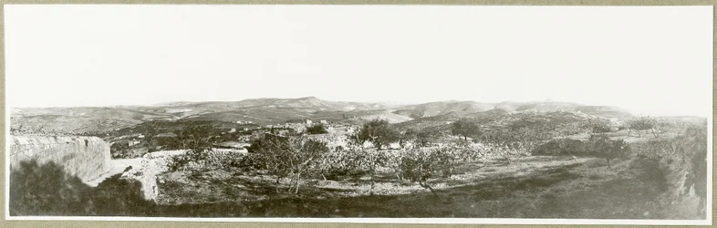 Bethlehem: uitzicht naar het zuiden met Herodium in de verte, 1917