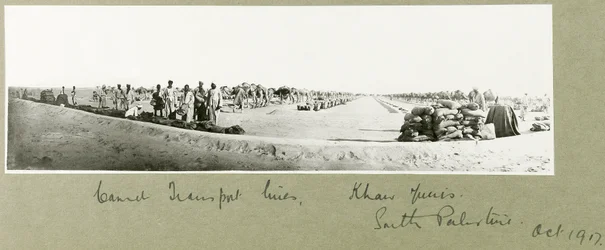 Kameeltransportlijnen, Khan Yunis, oktober 1917