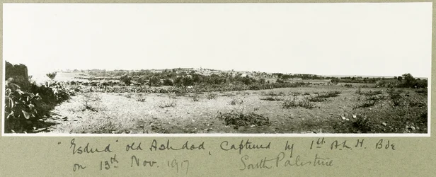 Esdud, oud Ashdod, veroverd door de 1e A.L.H. Brigade op 13 november 1917