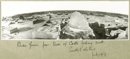 Khan Yunis vanaf de kasteeltoren, Zuid-Palestina, juli 1917
