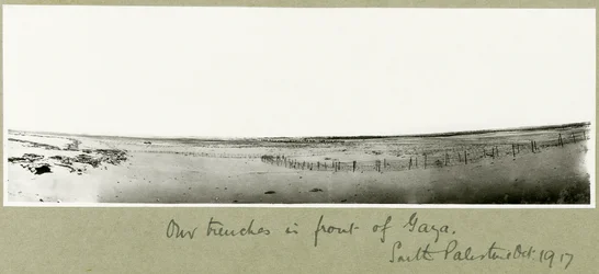 Onze loopgraven voor Gaza, oktober 1917