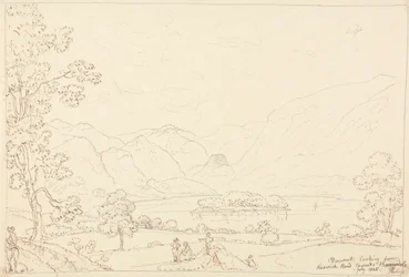 Derwent richting Borrowdale, juli 1835