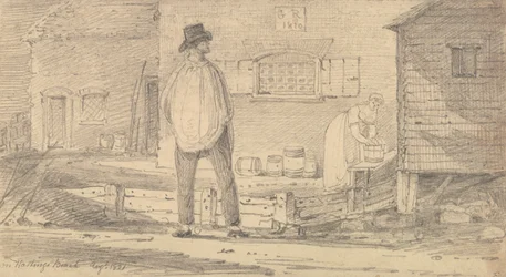 Op Hastings Strand, augustus 1821