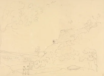 Schets van een heuvelbastion, Isle of Wight