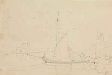 Schets van een zeilboot