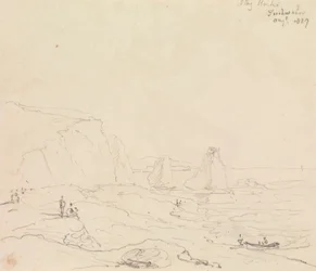 Stag Rotsen, Freshwater, Augustus 1827