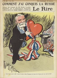 Bezoek van president Loubet aan Rusland, illustratie voor Le Rire