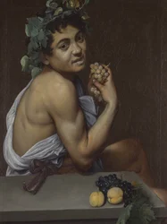 Zelfportret als Bacchus