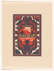 Aankondiging voor jaarbeurs Utrecht 1917
