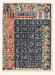 Kalenderblatt September 1900
