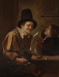 Twee mannen in een taverne