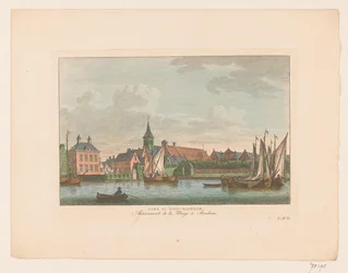 Gezicht op de kerk te Oost-Zaandam