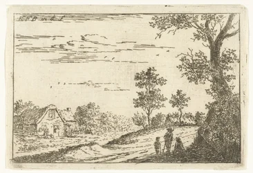 Landschap met boerderij