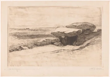 Dolmen van Rondossec aan de kust bij Plouharnel