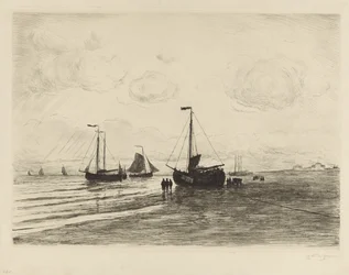 Op het strand bij Katwijk
