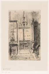 Interieur van het huis van Simon van Gijn aan de Nieuwe Haven te Dordrecht