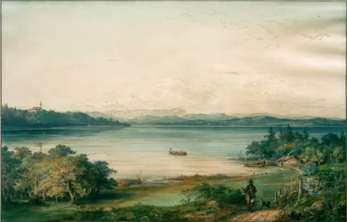 De Ammersee gezien vanaf kasteel Ried