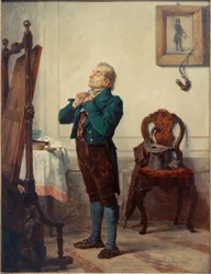 Heer voor een spiegel