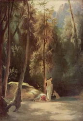 Badende in het park van Terni (Badende vrouwen in het bos)