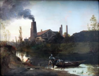 Duits: "Walzwerk Neustadt-Eberswalde" of "De walserij bij Eberswalde" De walserij van Neustadt-Eberswalde