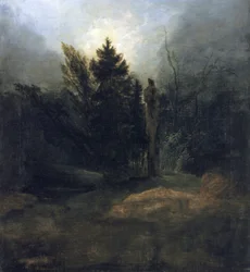 Gedenkteken in het bos