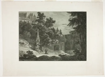 Pelgrim in het bos