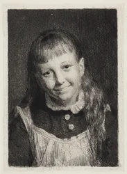Het lachende meisje. Portret van Ida Alma Bloch