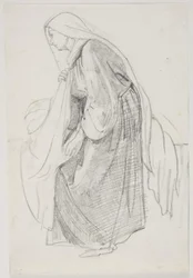 Studies voor het museum schilderij "Jairi dochter" (kms835)