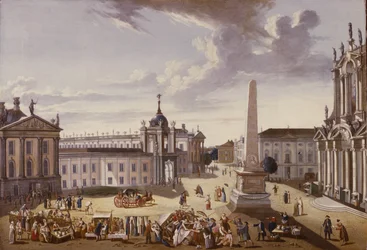 Uitzicht op het Stadhuis, 1772