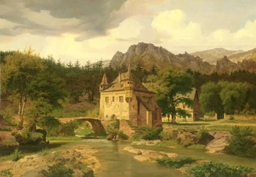 Kasteel in de bergen, 1835