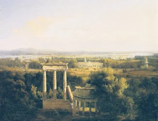 uitzicht van Ruinenberg naar Sansouci