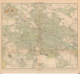 Plan van de stad Berlijn