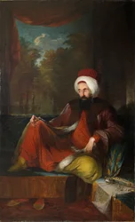 Portret van Yusuf Agah Efendi 1744-1824, tweede helft van de 18e eeuw