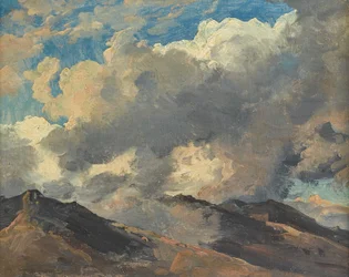 Duits: Bergtop in wolken