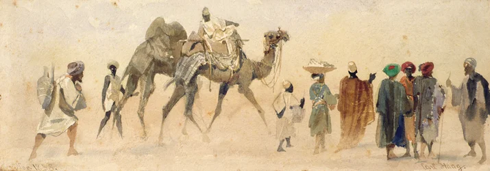 Vertrek naar de woestijn, 1858