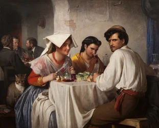 In een Romeinse osteria, 1866